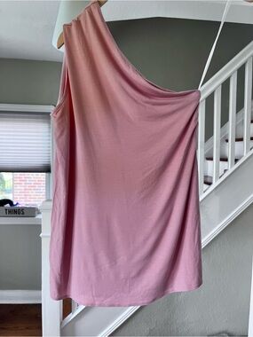 Aritzia Babaton One-Shoulder Pink Top